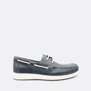 Ecco S Lite Moc Navy Boat Shoe