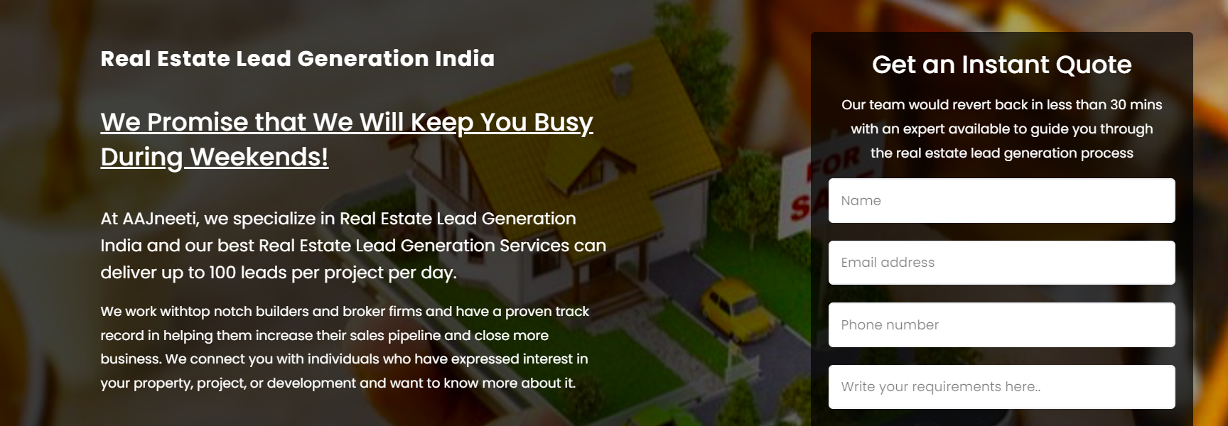 real estate lead generation