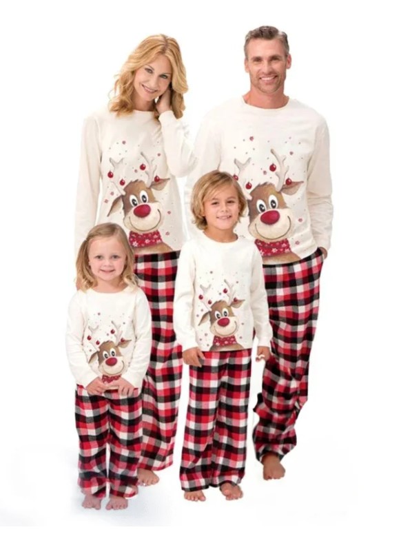 family matching Christmas pajamas