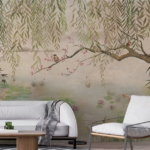 Creating Serenity: Calm and Elegant Boho Birds Wallpaper for Your Home