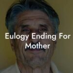 Eulogy for mother