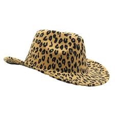 cowboy hat leopard print