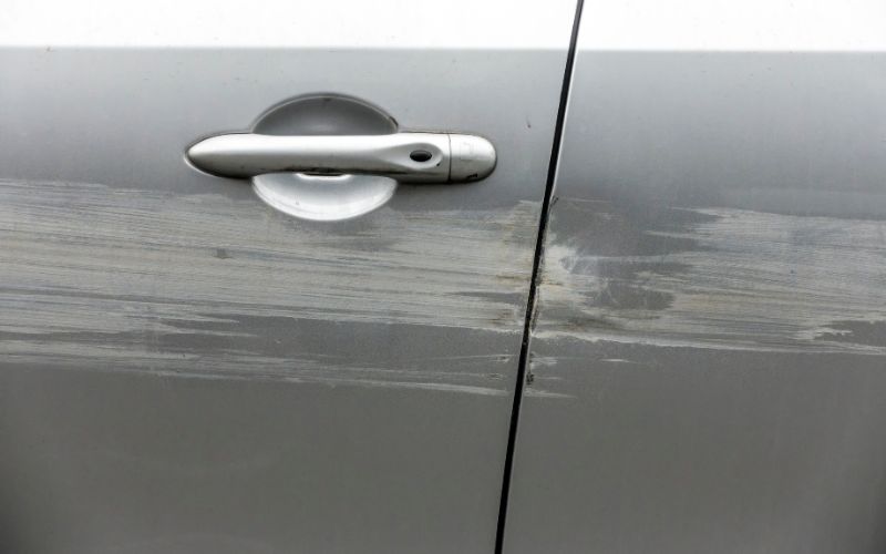 scratches on car