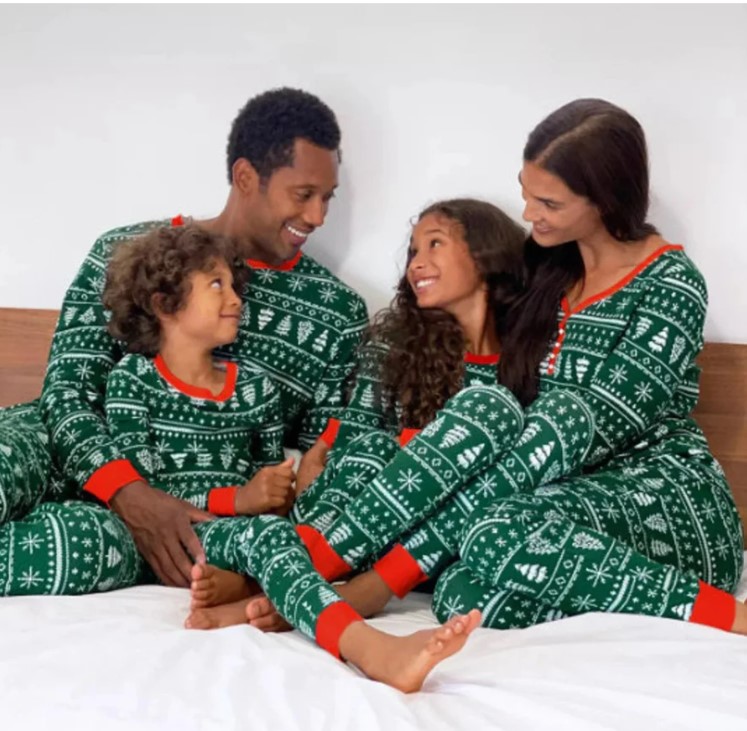 Christmas pyjamas family