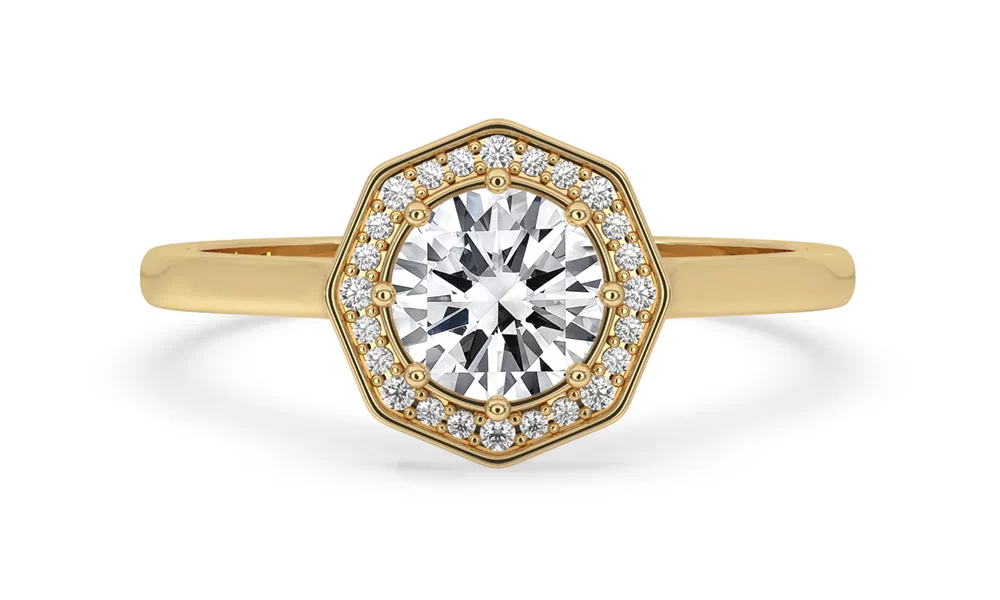 round diamond engagement ring