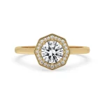 round diamond engagement ring