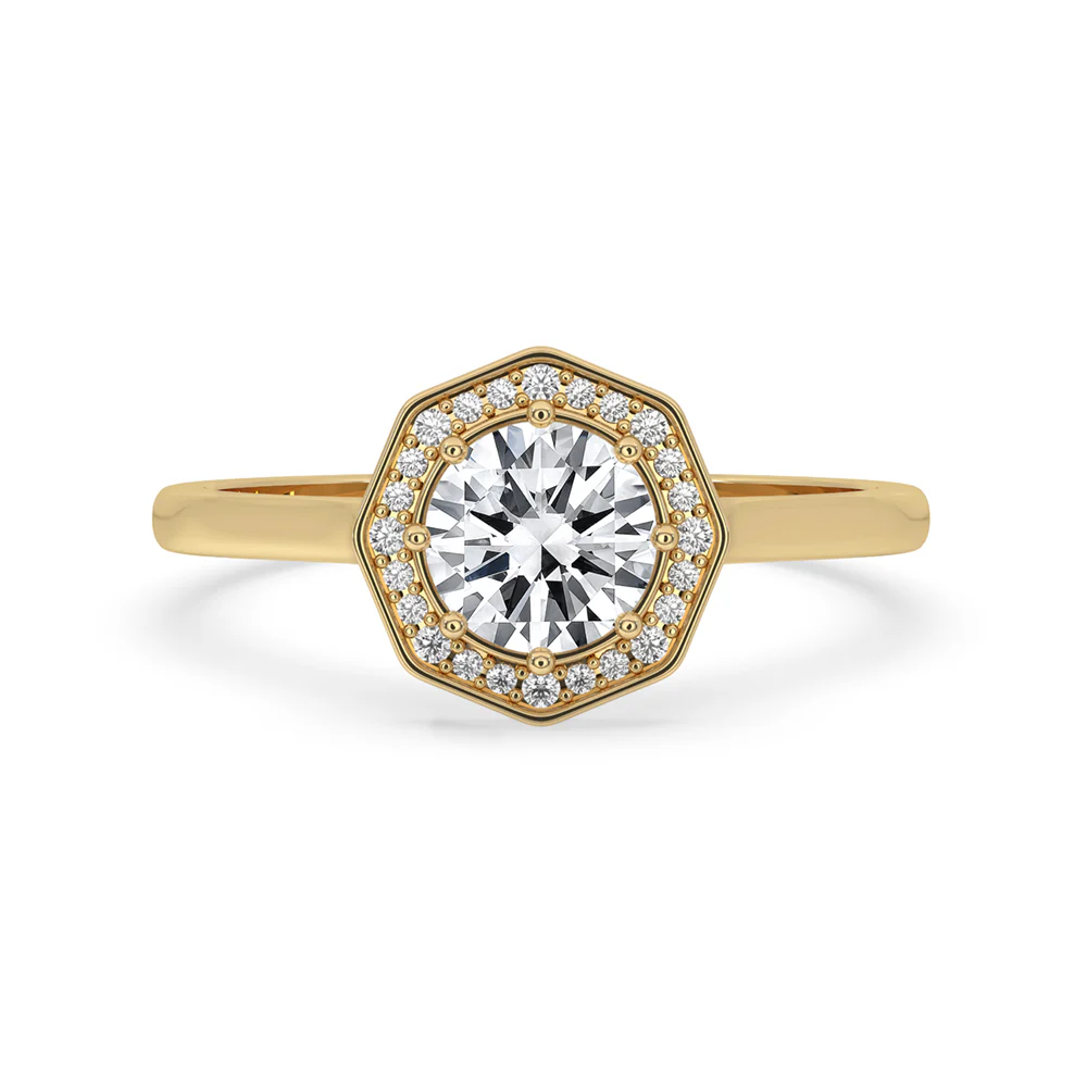 round diamond engagement ring