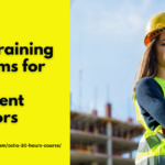 OSHA training programs for heavy equipment operators